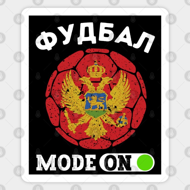 Montenegro Football Magnet by footballomatic